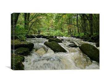 Waterfall on the East Lyn canvas print