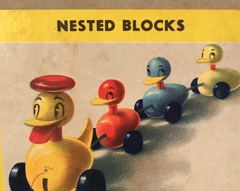 Vintage Set of Six Nesting Blocks