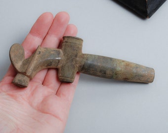 Antique brass bronze Samovar tap, spigot, faucet, dark patina
