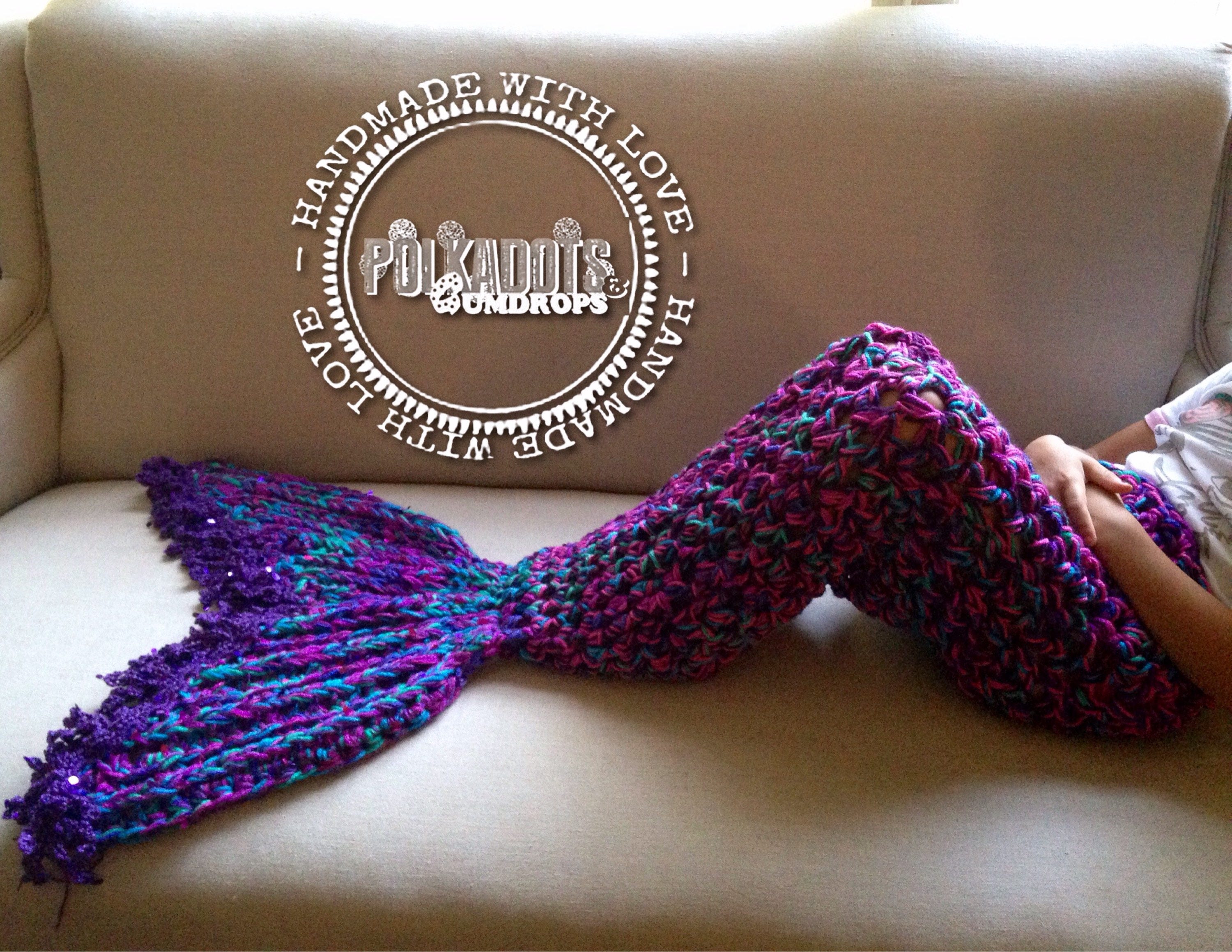 Mermaid Tail Blanket Mermaid Blanket Newborn XL Adult