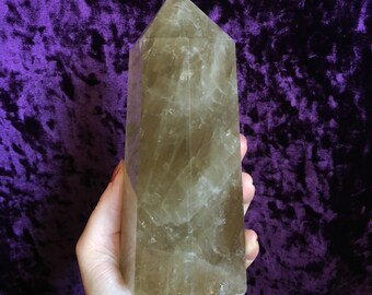 1018g Smokey Citrine Point, Large Smokey Citrine, Citrine, Citrine Crystal, Crystal Point, Smokey Citrine Point Crystal #LG4GQ9