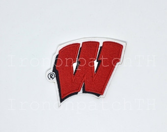 Wisconsin Badgers Embroidered Iron On Patch