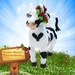 Pattern / Tutorial Beaded Ornament -Master Class "Cow Burenka Bead "