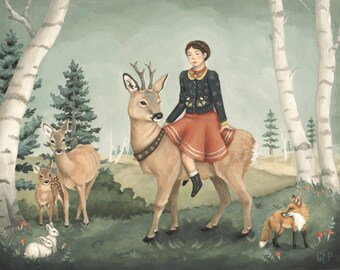 Then We Went for an Outing / Large Print 14x11