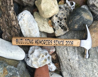 11th Anniversary Gift for Him, Personalized Hammer, Eleventh Anniversary Gift for Her, Building Memories Since 2006, Custom Anniversary Gift