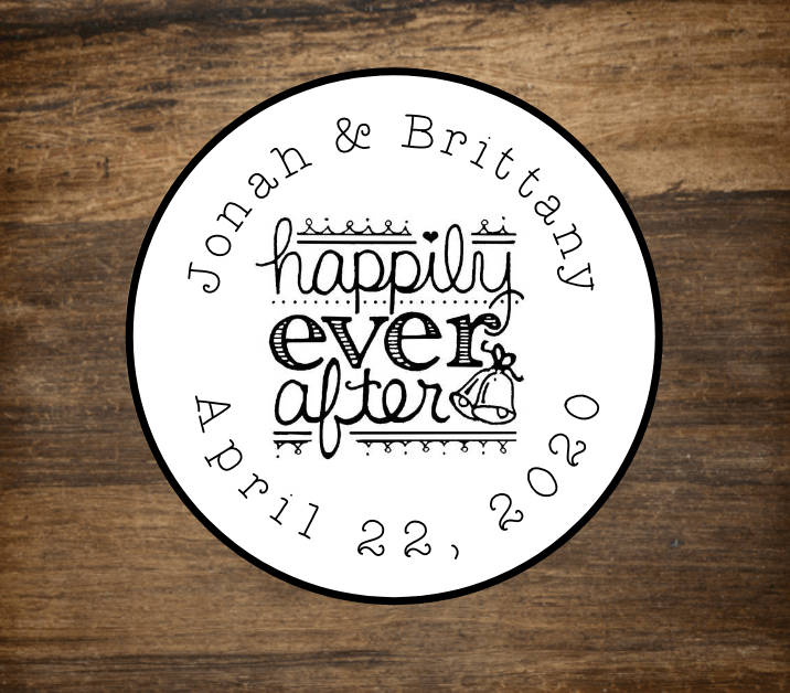 Cheap wedding favor labels stickers