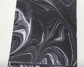 Black Marble Coptic Stitch Journal