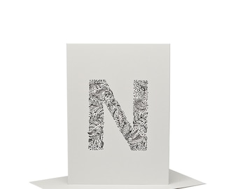 N for Nightingale - Letterpress Print