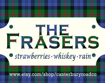 Soy Candles | The Frasers | Outlander | Jamie and Claire | Book Merch | Book Lover Gift | Scottish | Bookish Gift | Canterbury Road Co