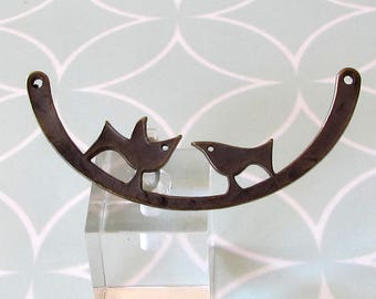 Bird Pendant, Antique Brass, Greek Casting M545