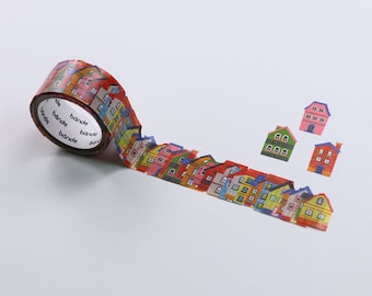 Bande BDA277 - HOUSE masking roll stickers washi 200pieces flower washi tape Made in Japan