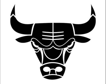 Chicago Bulls Stencil made from Adhesive Stencil Paper