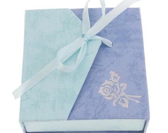 4 Blue color Bracelet Cardboard Jewelry Box-HE2