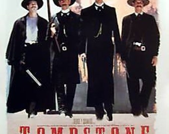 Tombstone White 23x35 Movie Poster Wyatt Earp