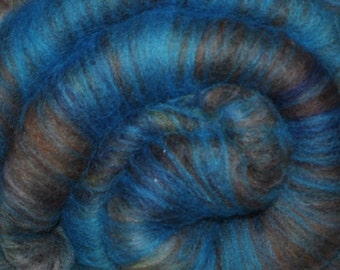 Fiber batt for spinning and felting - Drum carded mixed fiber batt - 2.0 ounces - Casa Malpais