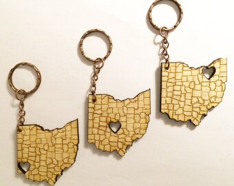 Ohio Love Series Keychain