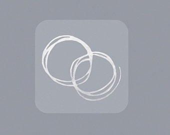 Silver Wedding Rings Envelope Seals (Set of 25) Wedding Stickers