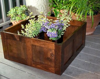 Wooden Flower Pot 