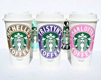 Starbucks Cup, Starbucks Personalized Coffee Cup, Reusable Coffee Cup, Personalized Coffee Cup, Personalized Starbucks Mug, Custom Starbucks