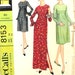 UNCUT High Waisted Dress in Two Lengths Bust 34 McCalls 8153