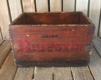 Vintage Pureoxia Beverage Crate