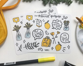 aesthetic stickers etsy
