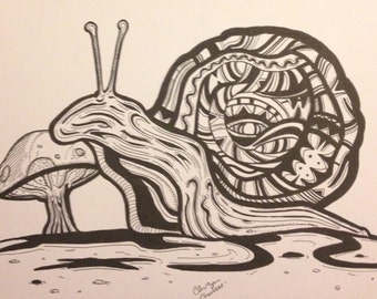 Snail drawing