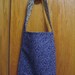 Reversible Blue-Cream Patchwork-y Bag