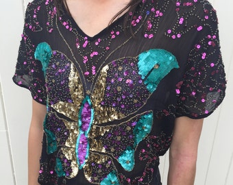 Vintage Sequin Top