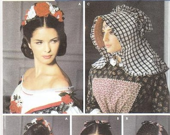 Simplicity 5740 Misses' Civil War Millinery Sewing Pattern