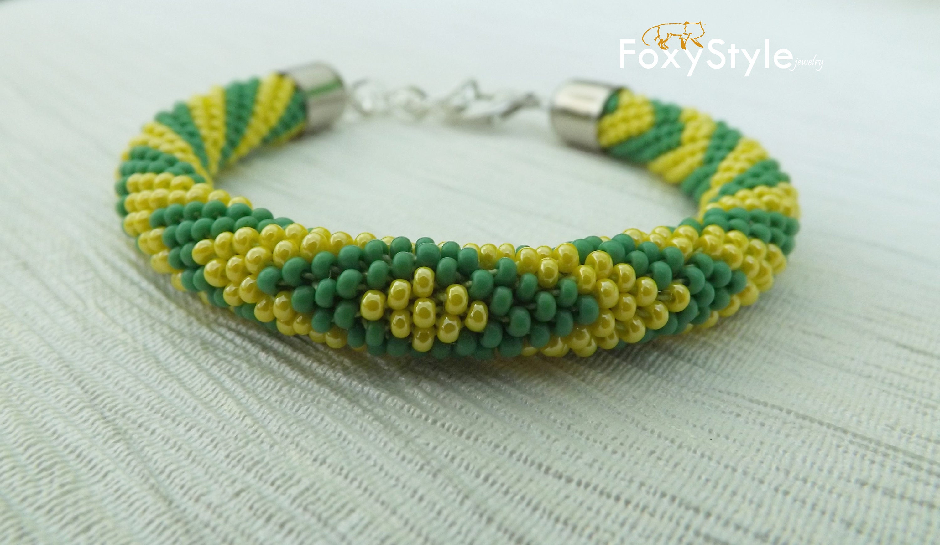 verde amarillo Pulsera amuleto santeria pulsera Iddé de Orula