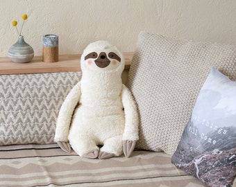 Hot water bottle cover, Sloth (white), Faulpelz, Rustic, Wellness, woodland animals, Faulpelz, home, decoration, Plüschtier