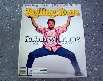Robin Williams - Rolling Stone Magazine Issue# 520 - 1988