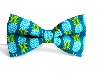 Pineapple Bow Tie, Hawaiian Bow Tie, Bowtie, Dog Bow Tie, Mens Bow Tie, Boys Bow Tie, Kids Bow Tie, Toddler Bow Tie, Fun Bow Tie, For Him