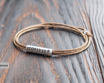 Womens bracelet personalized. Bible verse bracelet, religious jewelry, christian jewelry, communion bracelet. Graduation Mother's Day gift