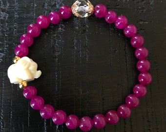 Elephant quartzite Stone bracelet