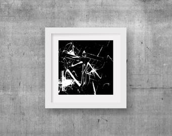 Original contemporary paintingabstract ink art black