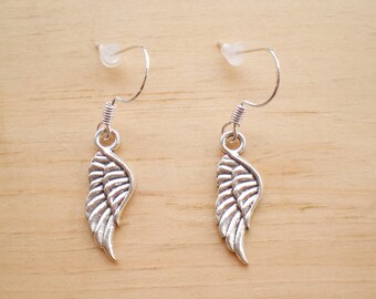 Wing Earrings, Angel Wing Earrings, Charm Earrings, Jewelry Findings