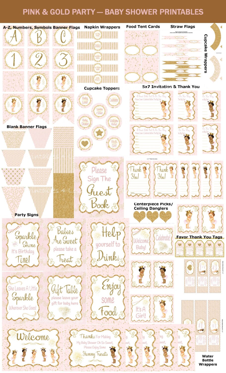 Pink Gold Baby Shower DIY Pink Gold Baby Pink Gold