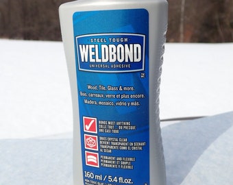 Weldbond 5.4 oz - Adhesive for Mosaics and Crafts - Clear Drying Sealant