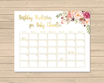 Guess the birth date | Etsy