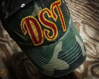 DST Ball Cap Cotton Camo Hat Crimson and Gold D9 Melanin Black Girl Magic Black College Customizable Colors Delta Sigma Theta Inspired
