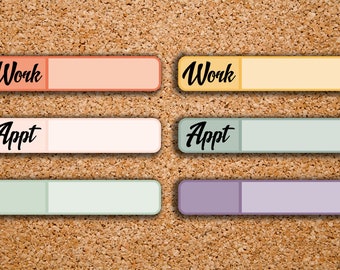 27 Solid Single Line Label | Appt, Work, Blank | Planner Stickers for 2017 Inkwell Press IWP-S75