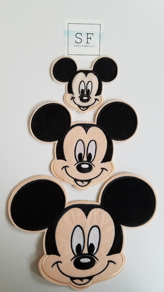 Mickey Mouse Iron on Patch Extra Large Mickey Mouse Medium