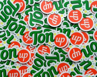 Ton Up Sticker 3"x1.44"