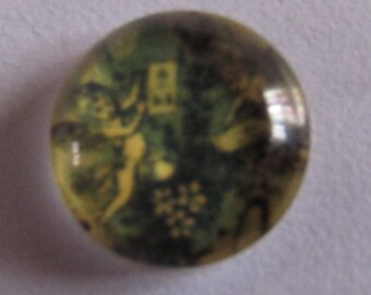 cabochon retro characters, set of 3, glass cabochon, cabochon 12mm, various models