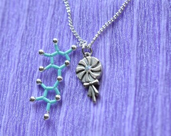 Biolojewelry - LolliPop & Sugar Molecule Necklace