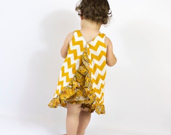Pinafore Dress Pattern | Reversible and easy to Sew!