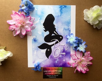 Prints: "Dream of the Ocean" Mermaid Style