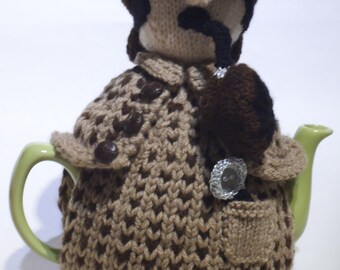 Sherlock Holmes Tea Cosy Knitting Pattern